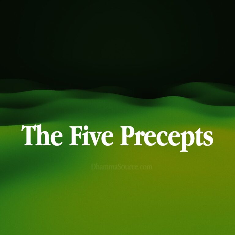 The Five Precepts – Buddhism