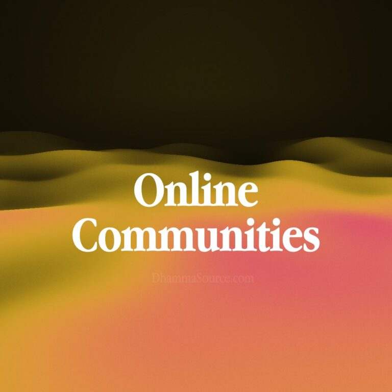 Online Buddhist Communities