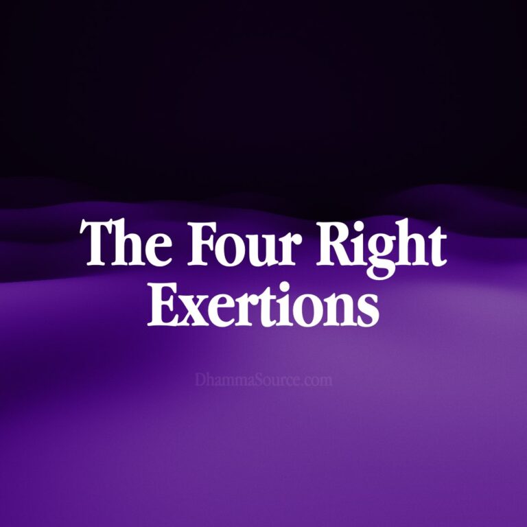 The Four Right Exertions